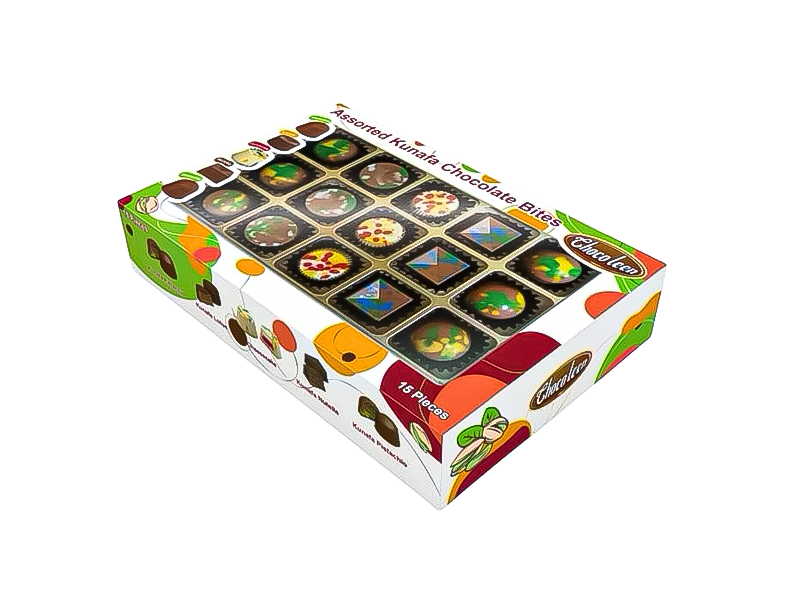 Assorted kunafa chocolate bites